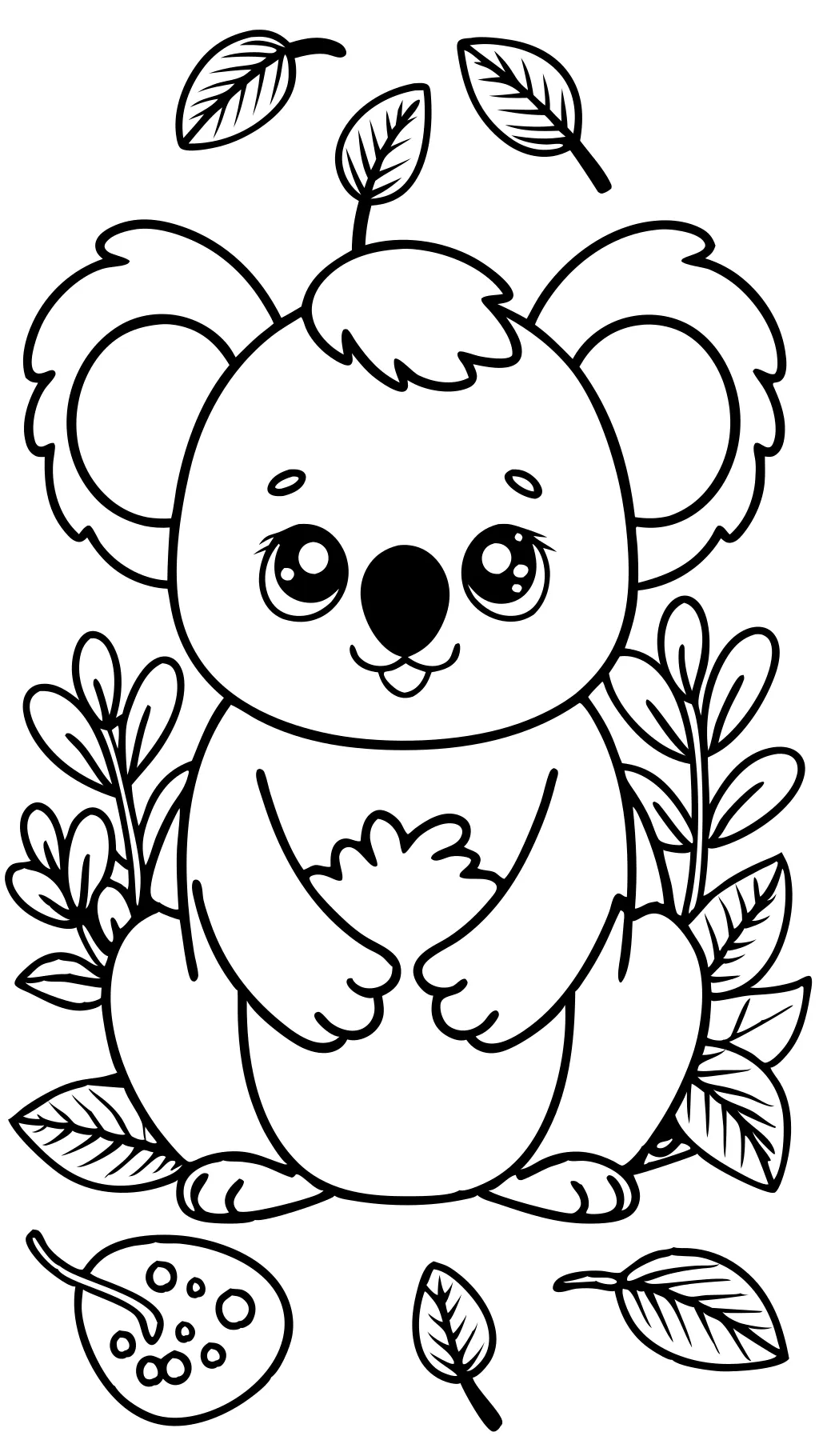 coloring pages of koalas